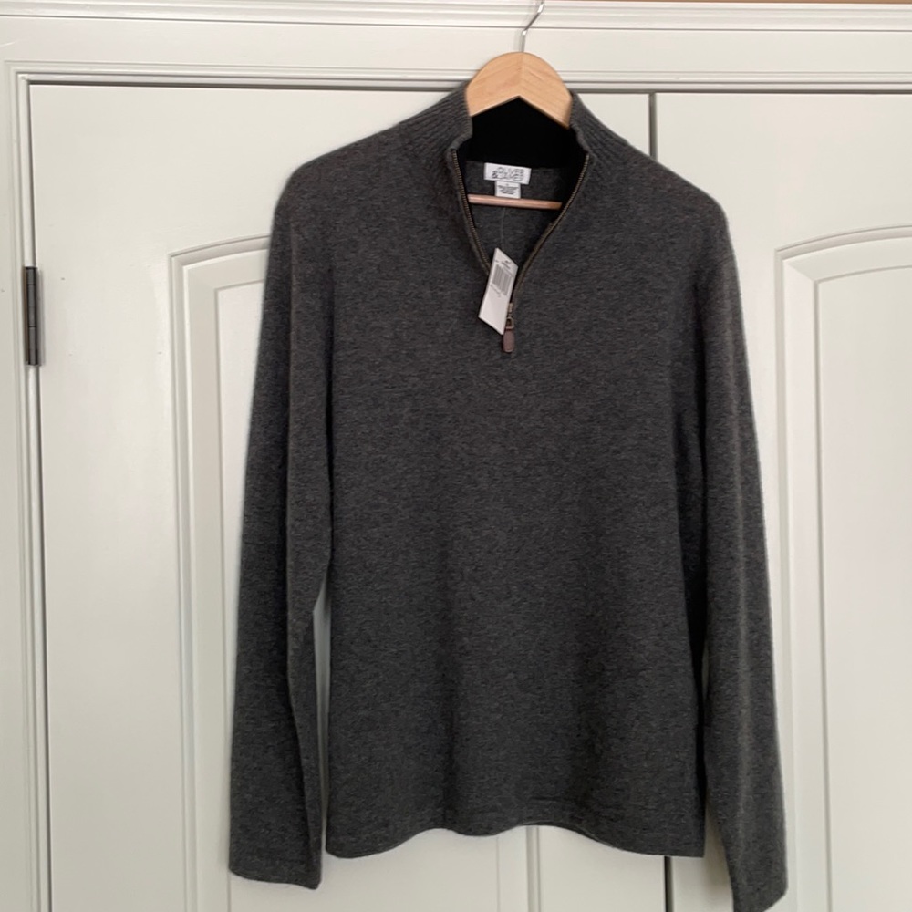 Cashmere Quarter Zip Sweater